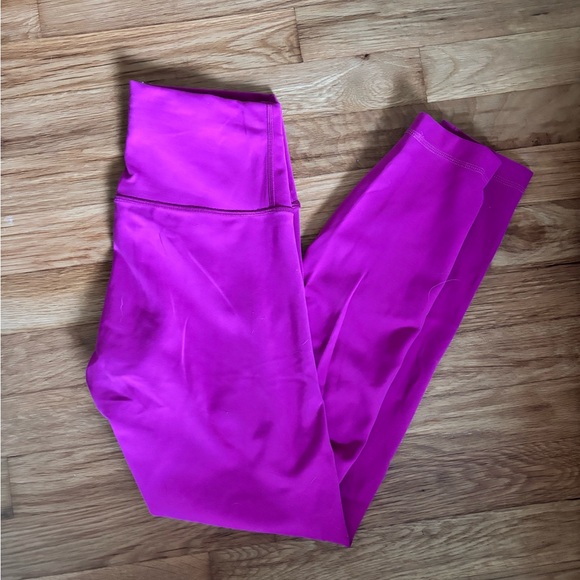 Lululemon Wunder Train High-Rise Tights Ripened Raspberry - 25” - Picture 3 of 5